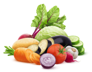 verduras cortadas, ecologicas